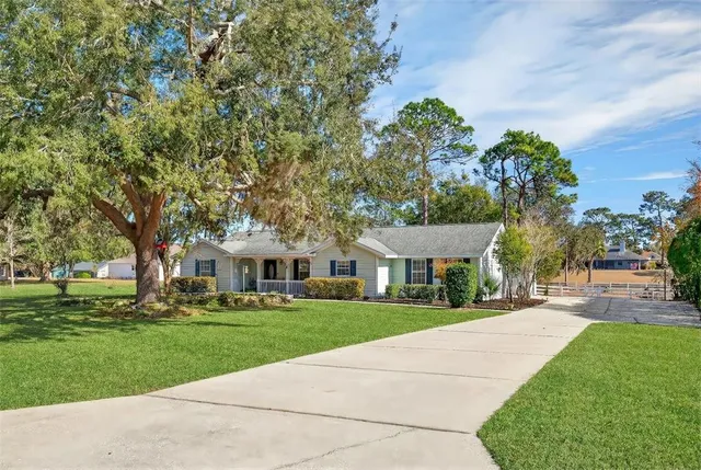 front view of house with a yard