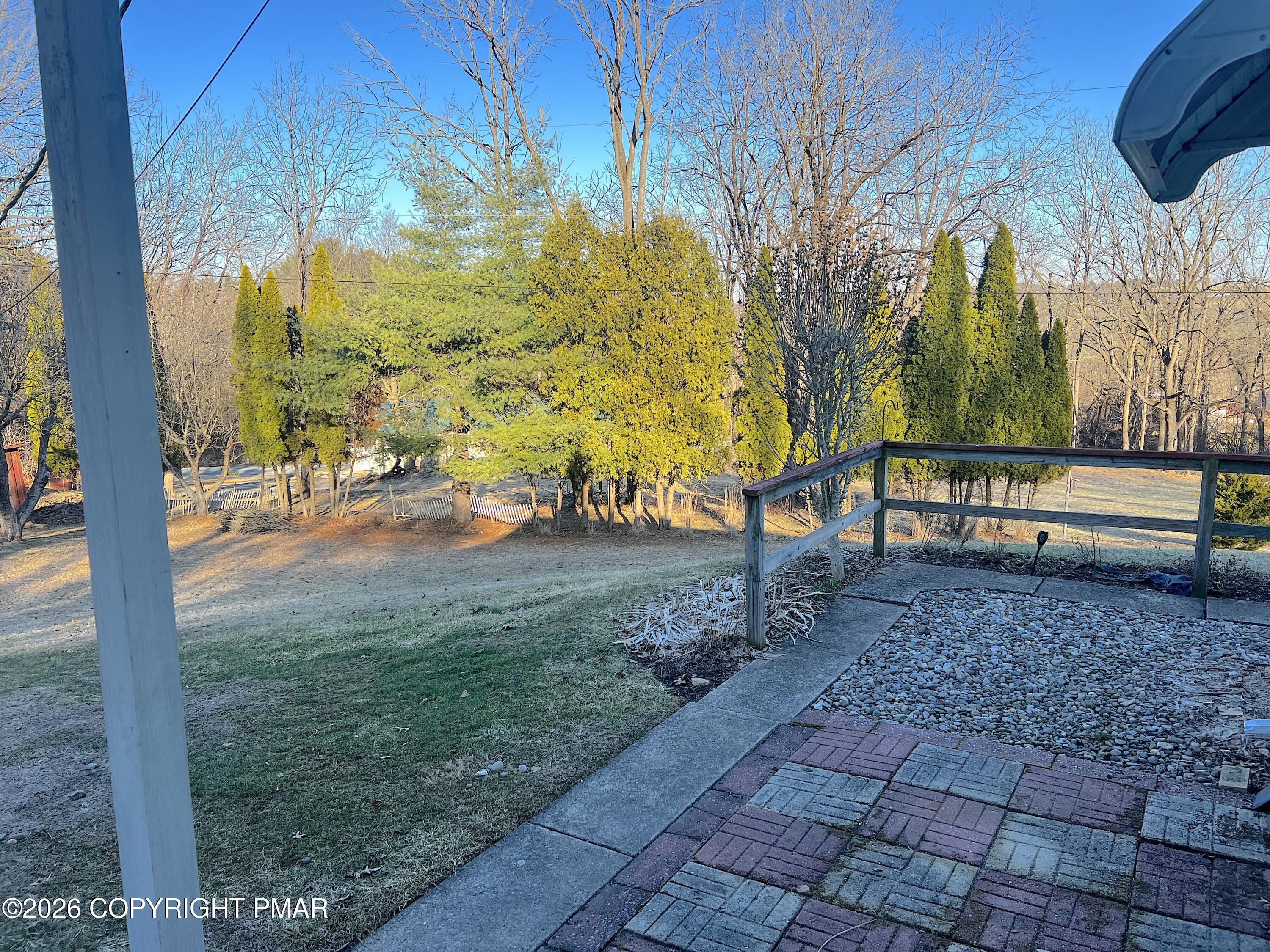 617 School Road Nazareth, PA 18064 - Photo 27 of 30 a view of a yard with plants and trees