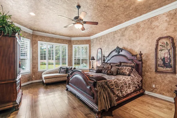 a room with table and chairs