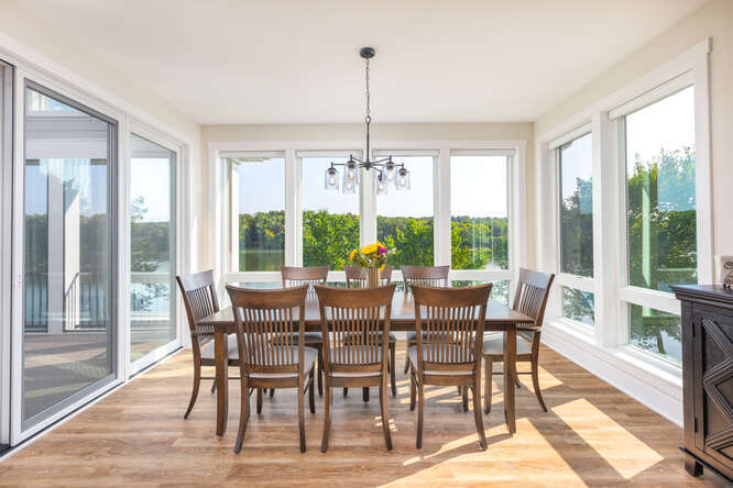 305 Leeward Way Ottawa, IL 61350 - Photo 31 of 53 a view of a dining room with furniture window and outside view