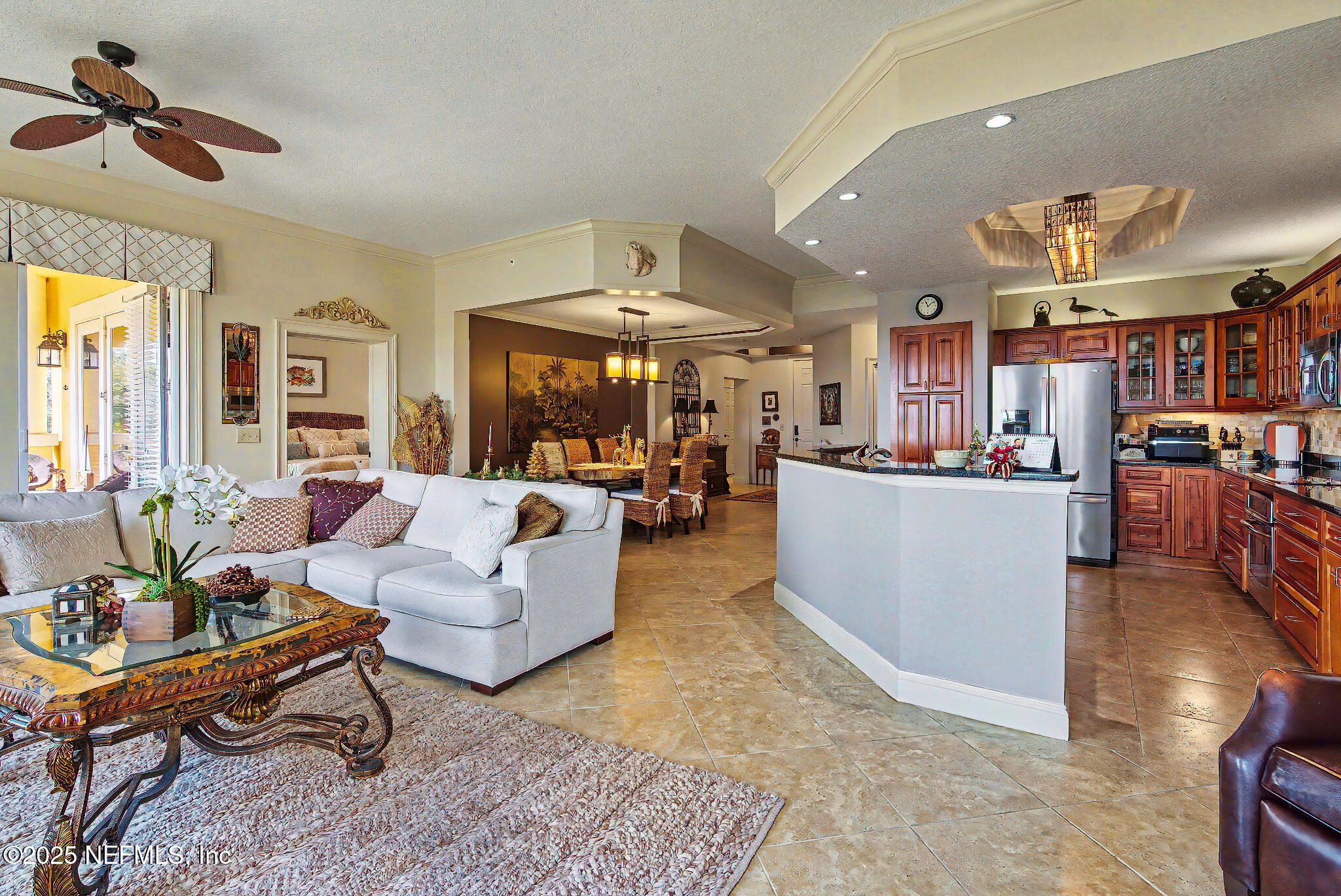 1 Radio Road, Unit 203 St. Augustine, FL 32084 - Photo 14 of 57 a living room with lots of furniture and kitchen view