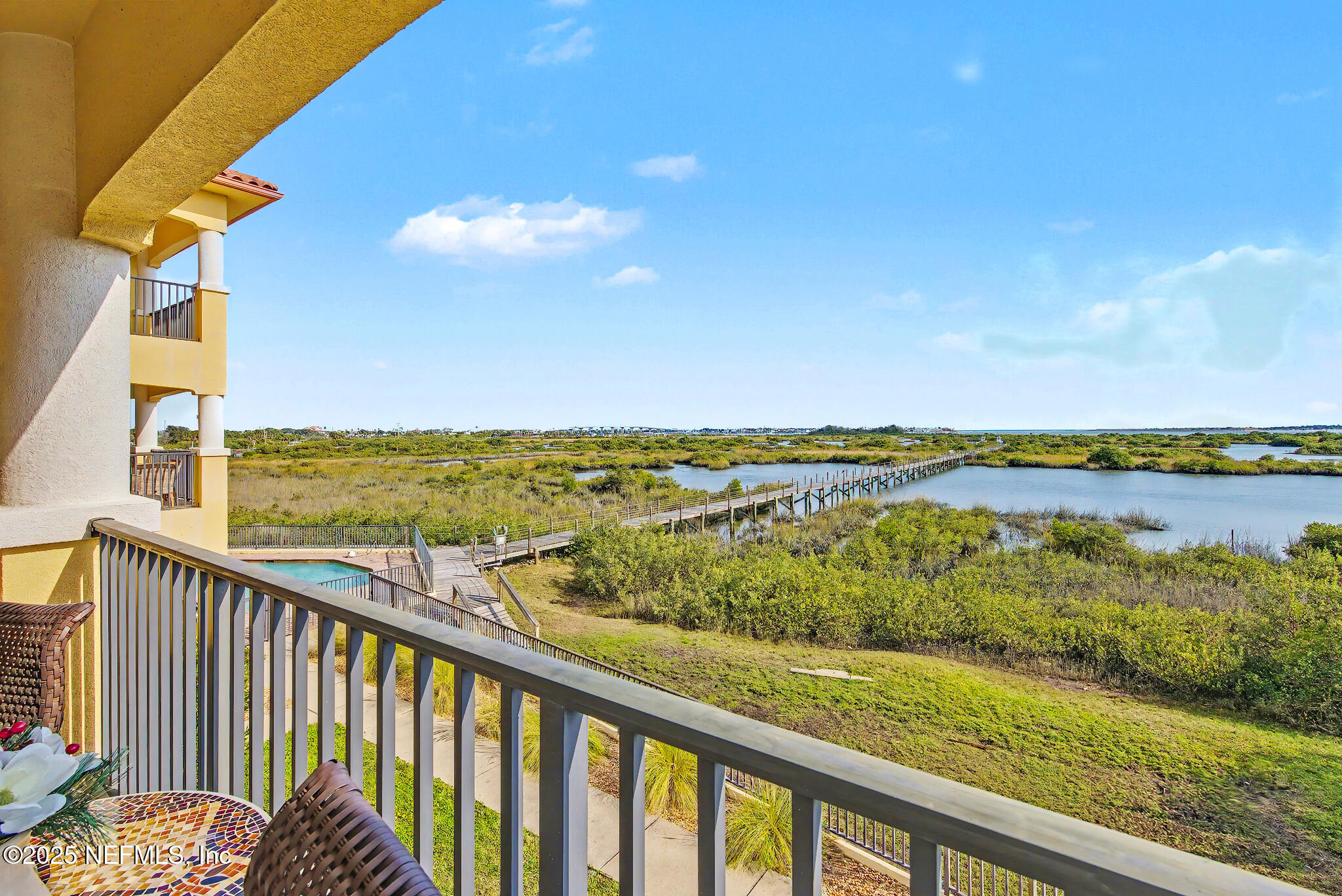 1 Radio Road, Unit 203 St. Augustine, FL 32084 - Photo 20 of 57 a view of ocean from a balcony