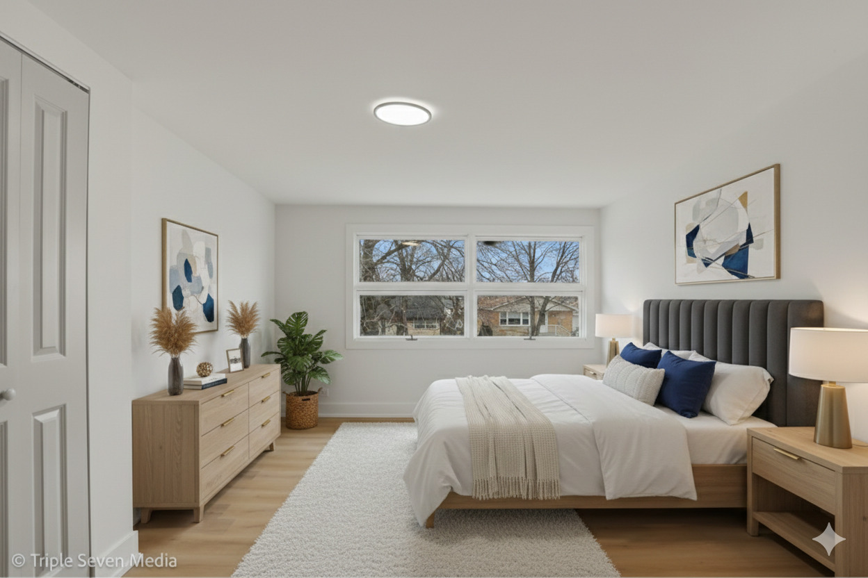 5831 81st Place Burbank, IL 60459 - Photo 26 of 31 a bed room with a bed and a large window