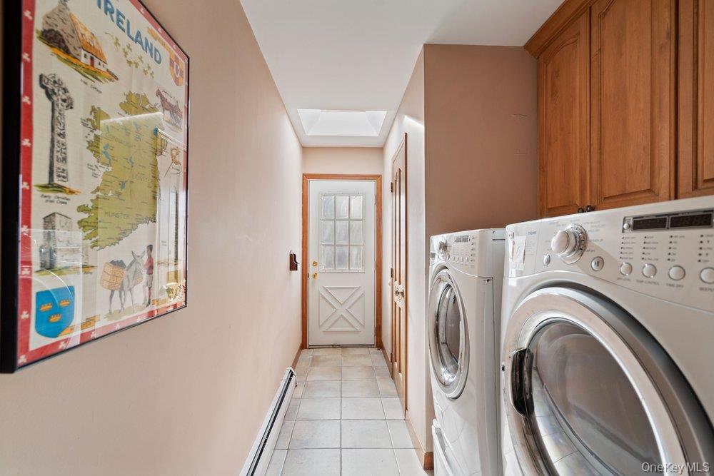 18 Barry Lane Syosset, NY 11791 - Photo 17 of 37 a view of a hallway with washer and dryer