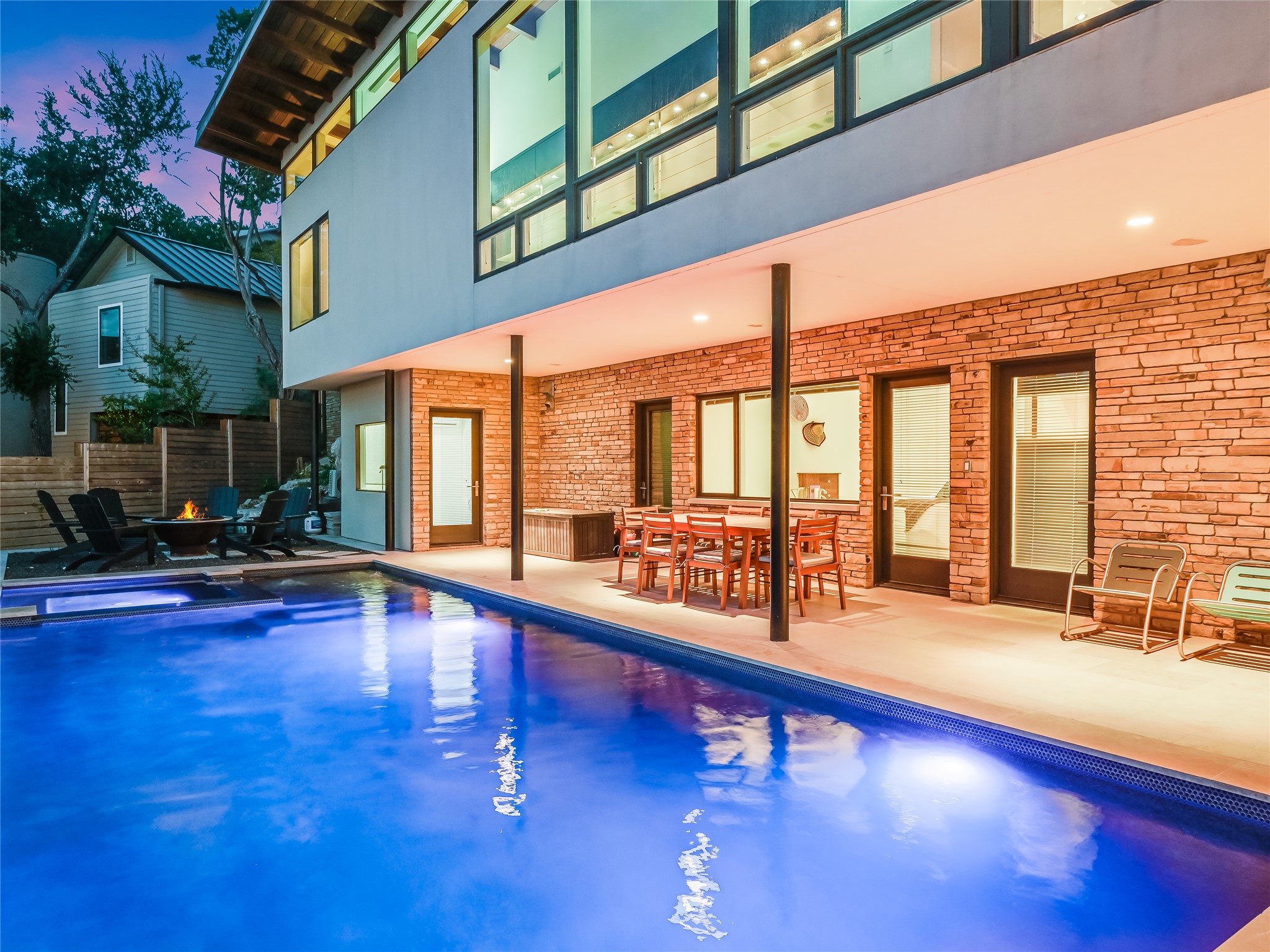 1500 Buffalo Gap Road Austin, TX 78734 - Photo 32 of 38 a swimming pool with outdoor seating and yard