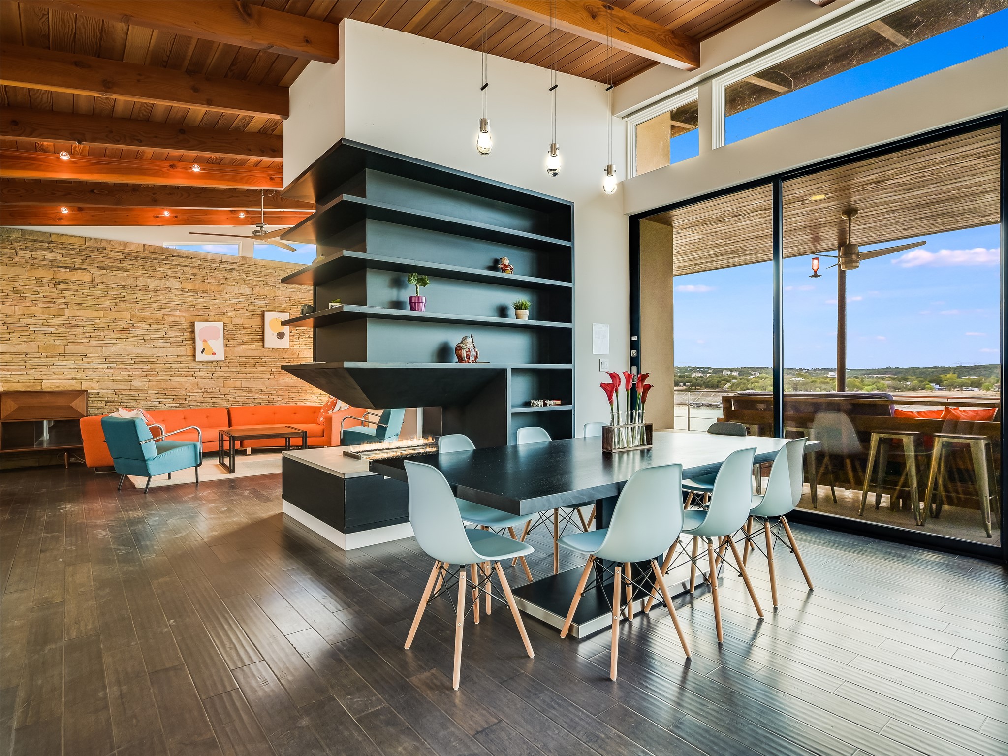 1500 Buffalo Gap Road Austin, TX 78734 - Photo 8 of 38 a dining room with furniture and wooden floor
