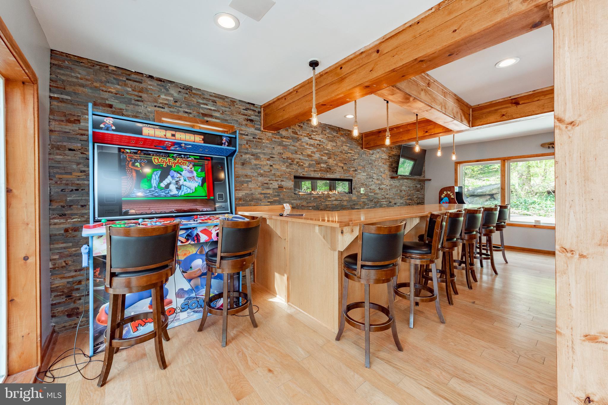 2463 Mayhew Inn Road Oakland, MD 21550 - Photo 80 of 144 a view of a dining room with furniture and wooden floor