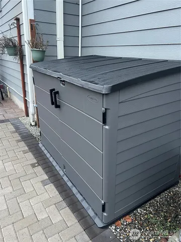 a view of storage and utility room