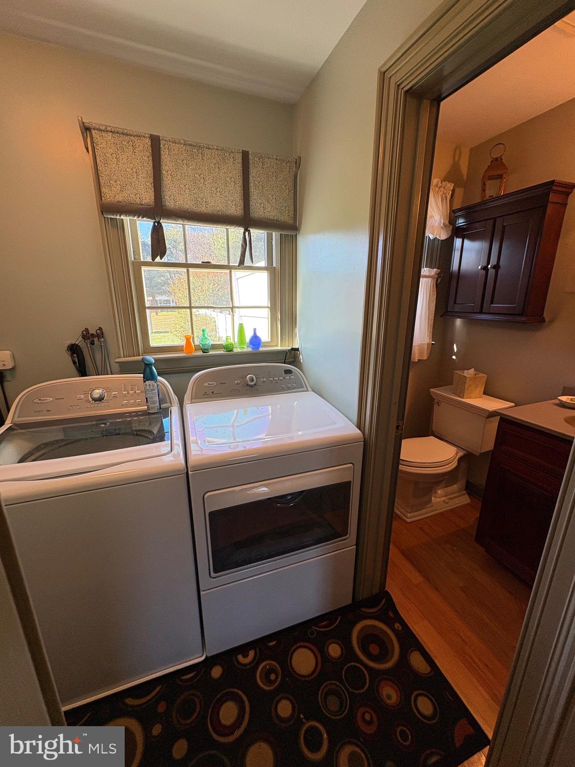 4503 Crosswicks Hamilton Square Road Robbinsville, NJ 08691 - Photo 13 of 44 a utility room with dryer and washer