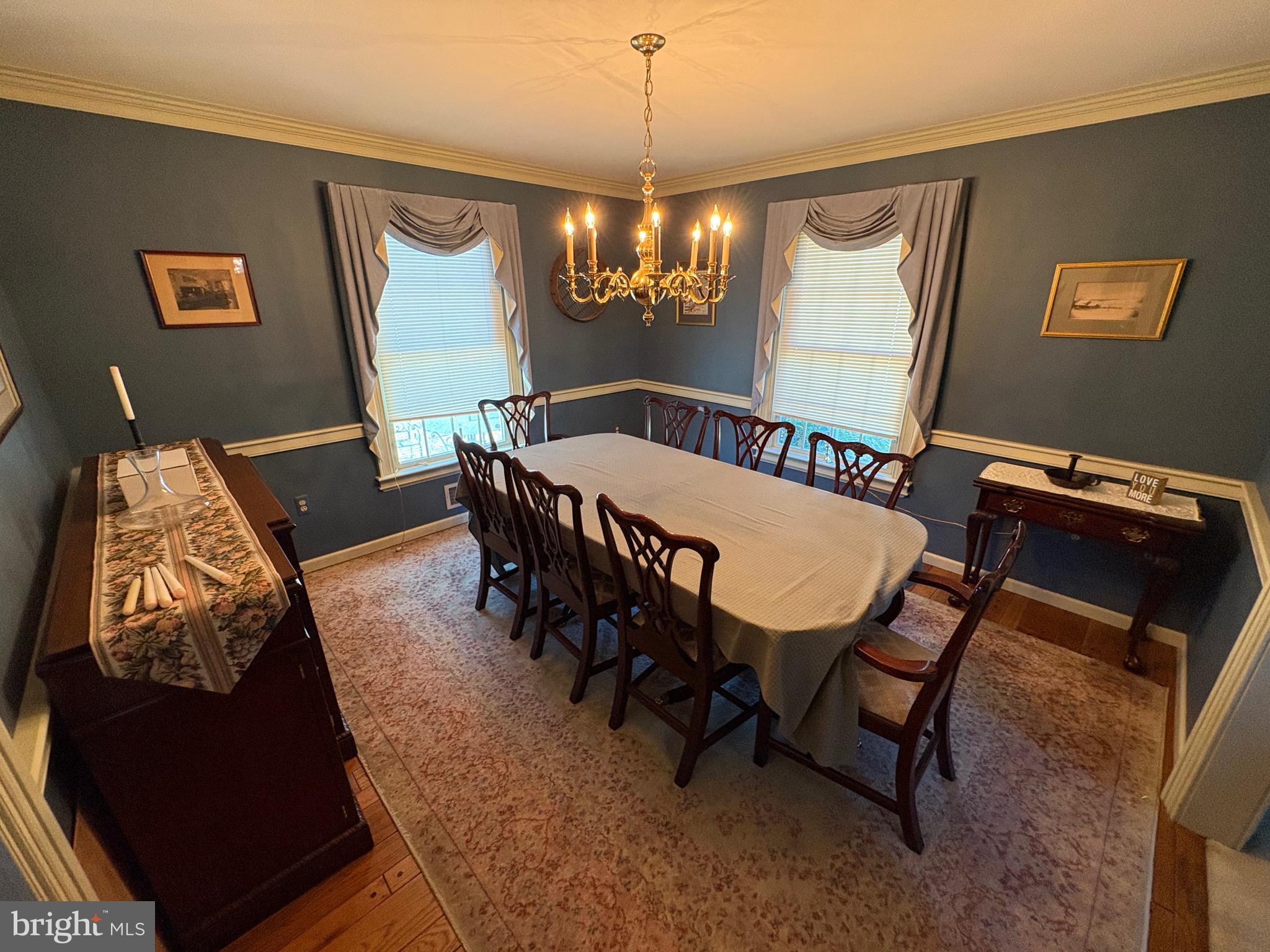 4503 Crosswicks Hamilton Square Road Robbinsville, NJ 08691 - Photo 35 of 44 a view of a dining room with furniture and window
