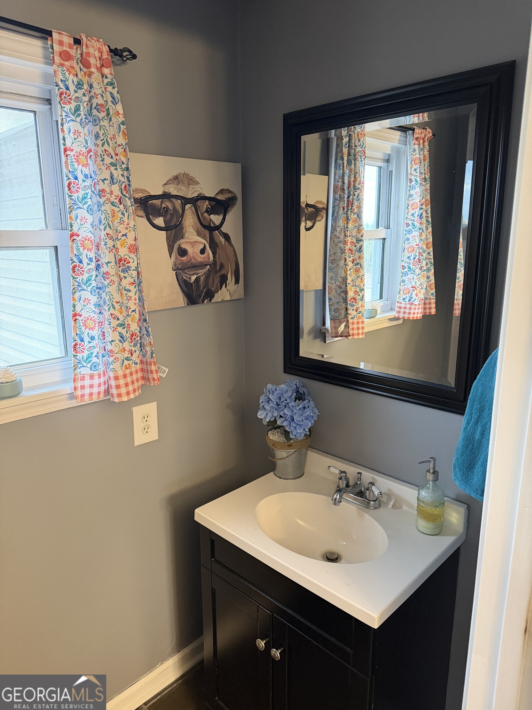141 Evergreen Church Road Cobbtown, GA 30420 - Photo 17 of 29 a bathroom with a sink and a mirror