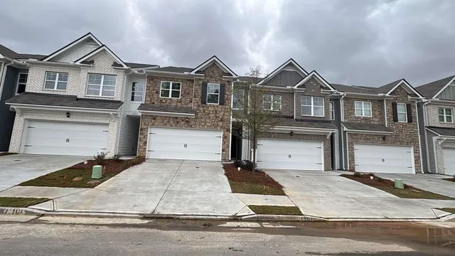 front view of a house with a street