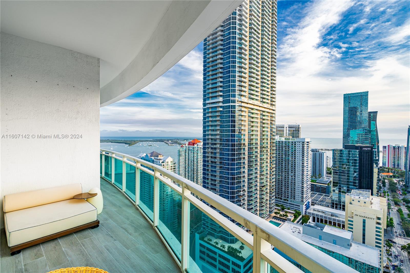 951 Brickell Avenue, Unit PH4111 Miami, FL 33131 - Photo 1 of 32 a balcony with city view