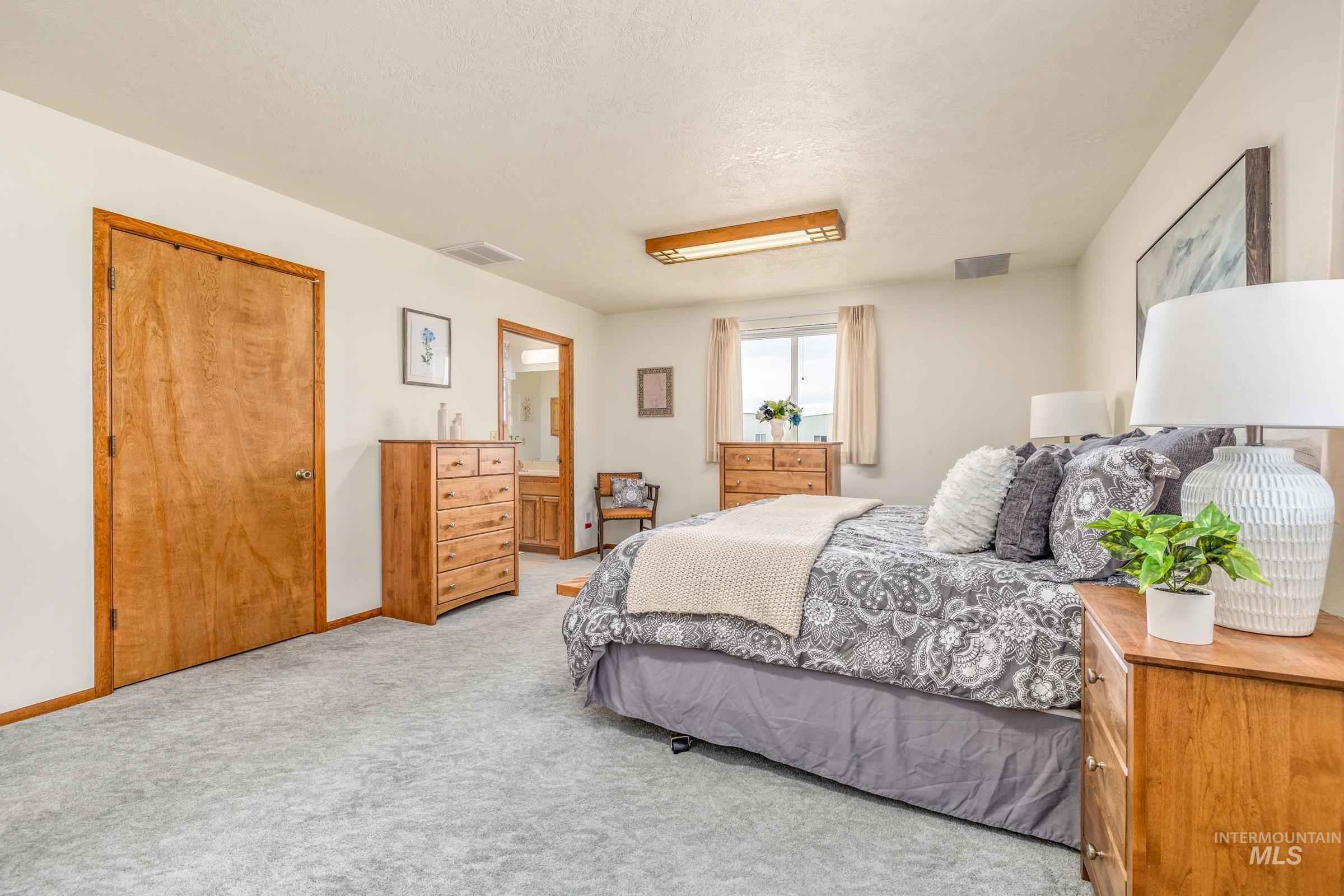 10514 Airpark Loop Road Melba, ID 83641 - Photo 11 of 47 Carpeted bedroom with ensuite bathroom and baseboards
