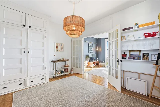 a very nice looking room with a large window