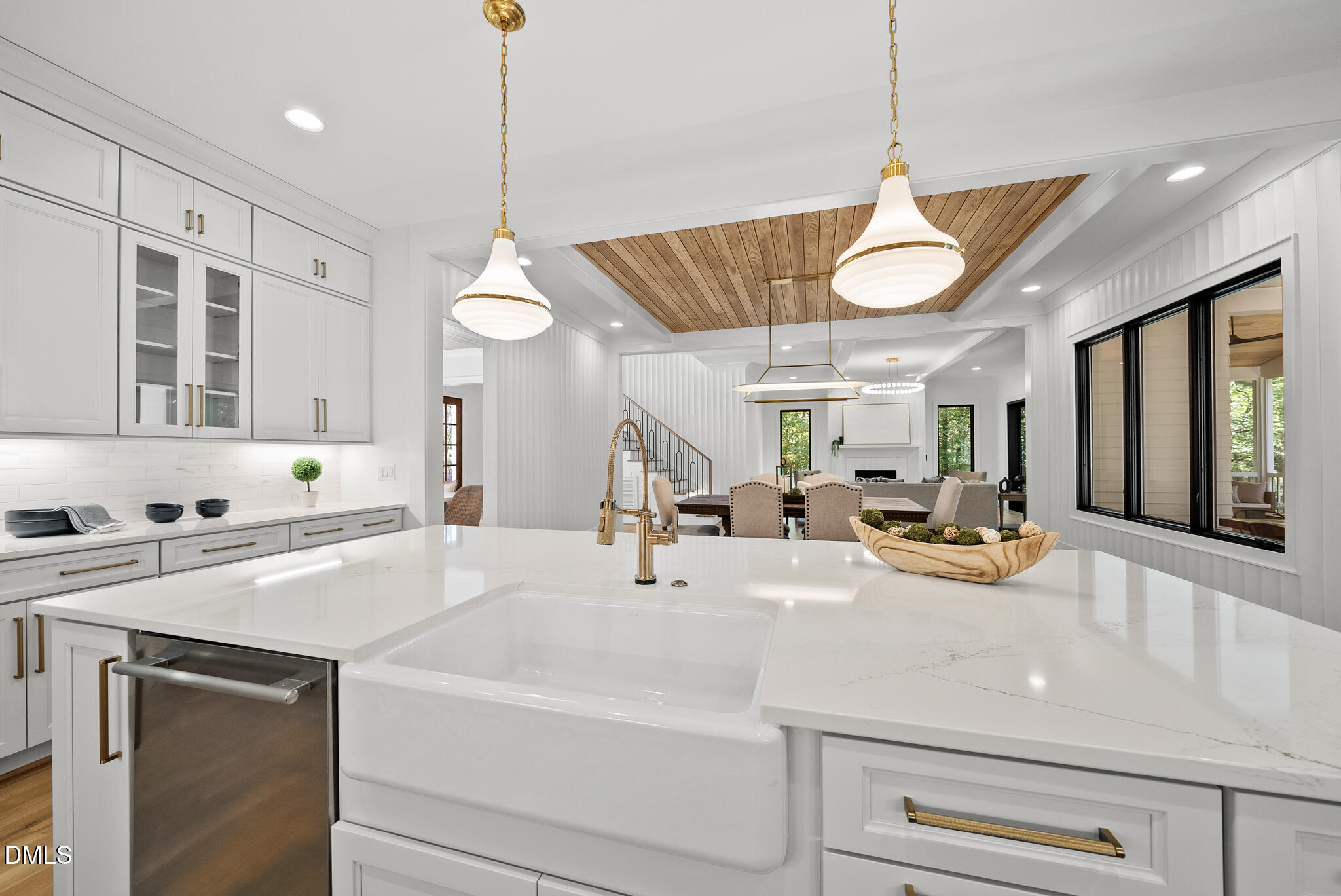 1609 Ridge Road Raleigh, NC 27607 - Photo 16 of 62 Kitchen view into living room