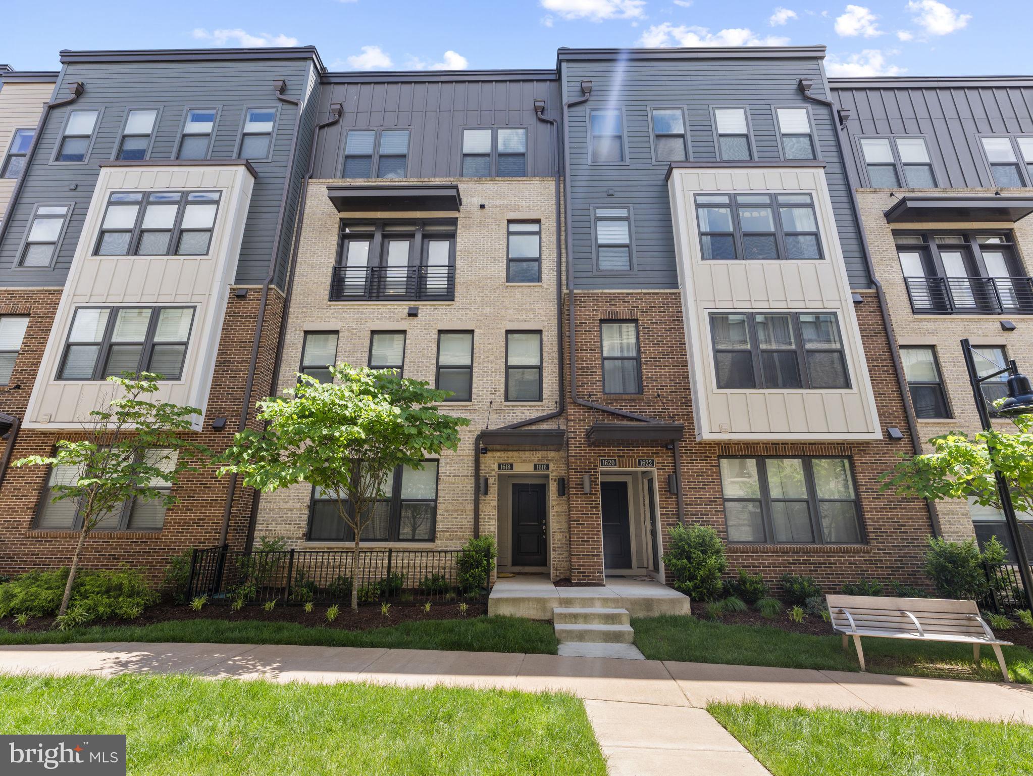 a front view of a building