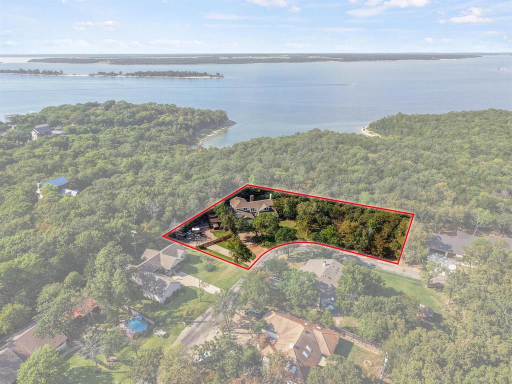 455 Lakepoint Loop Pottsboro, TX 75076 - Photo 35 of 36 Aerial view of property's location featuring property parcel outlined