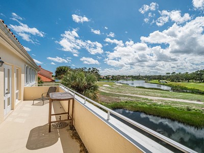 5075 Harmony Circle, Unit 302 Vero Beach, FL 32967 - Photo 22 of 32 a view of a balcony with an ocean view