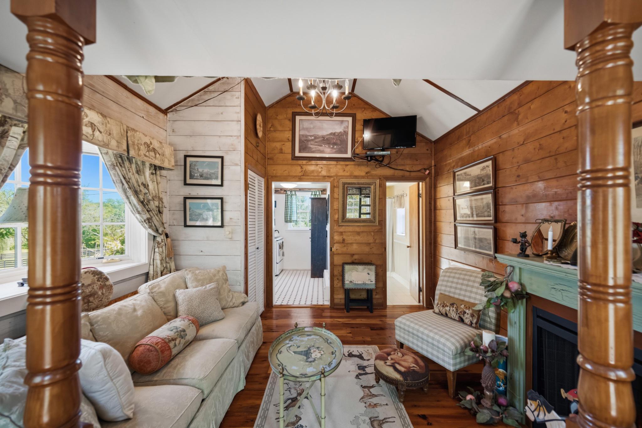 18101 Cattail Road Poolesville, MD 20837 - Photo 61 of 79 Pine floor & walls, cathedral ceiling, full bath