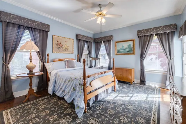 a bed room with a bed and a couch