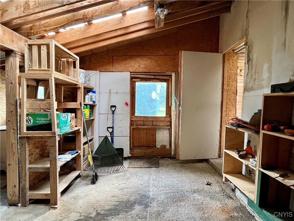 423 Co Route Fulton, NY 13069 - Photo 37 of 39 Garage has a little workshop area and places to st