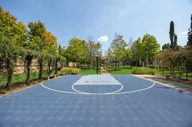 a view of a basketball court