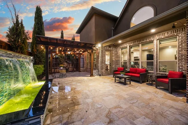 a view of car parked in garage
