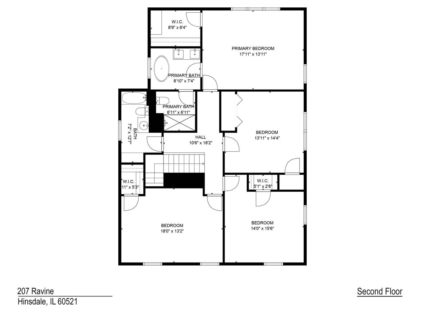 207 Ravine Road Hinsdale, IL 60521 - Photo 34 of 35 a picture of a floor plan