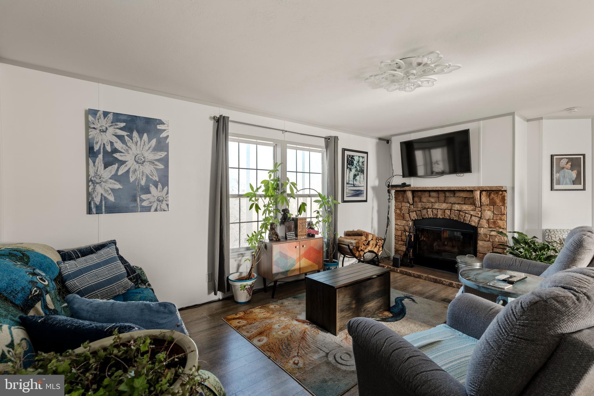26 Ruth Drive Gordonville, PA 17529 - Photo 3 of 29 a living room with furniture and a fireplace