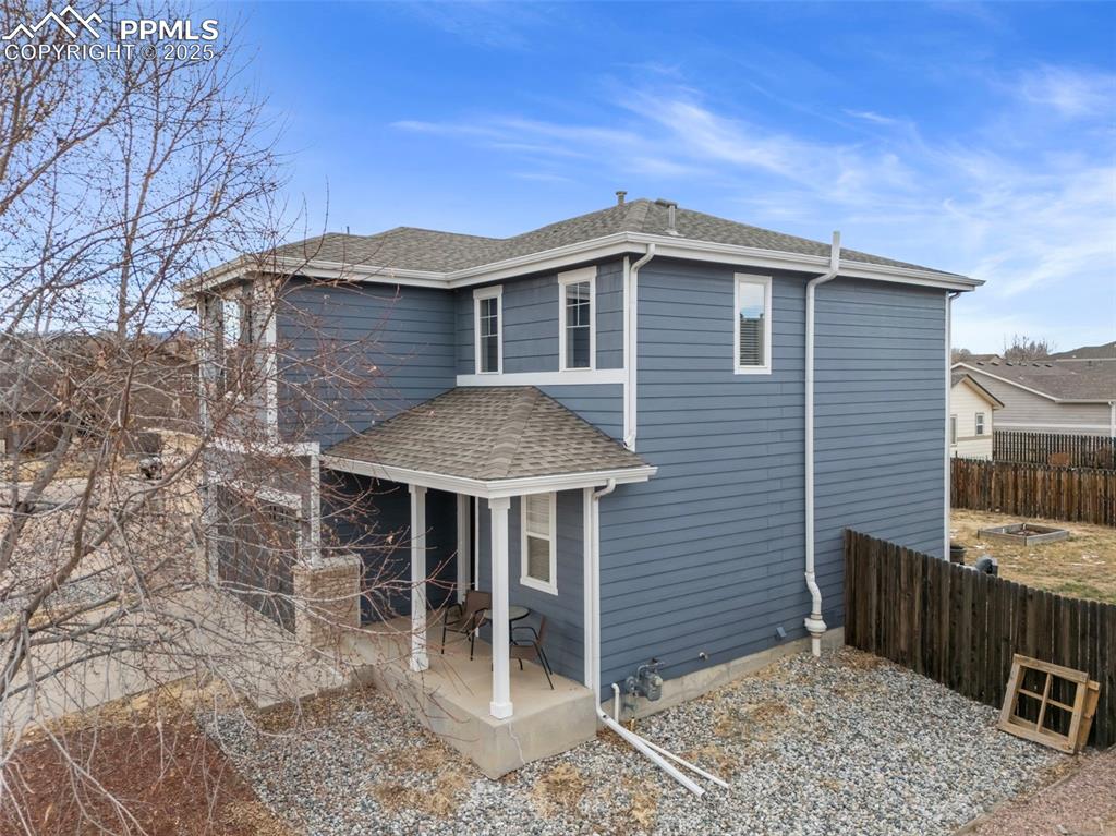 7710 Sistine Lane Fountain, CO 80817 - Photo 27 of 33 a front view of a house with a garden