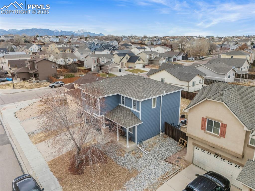 7710 Sistine Lane Fountain, CO 80817 - Photo 28 of 33 an aerial view of a house with a yard