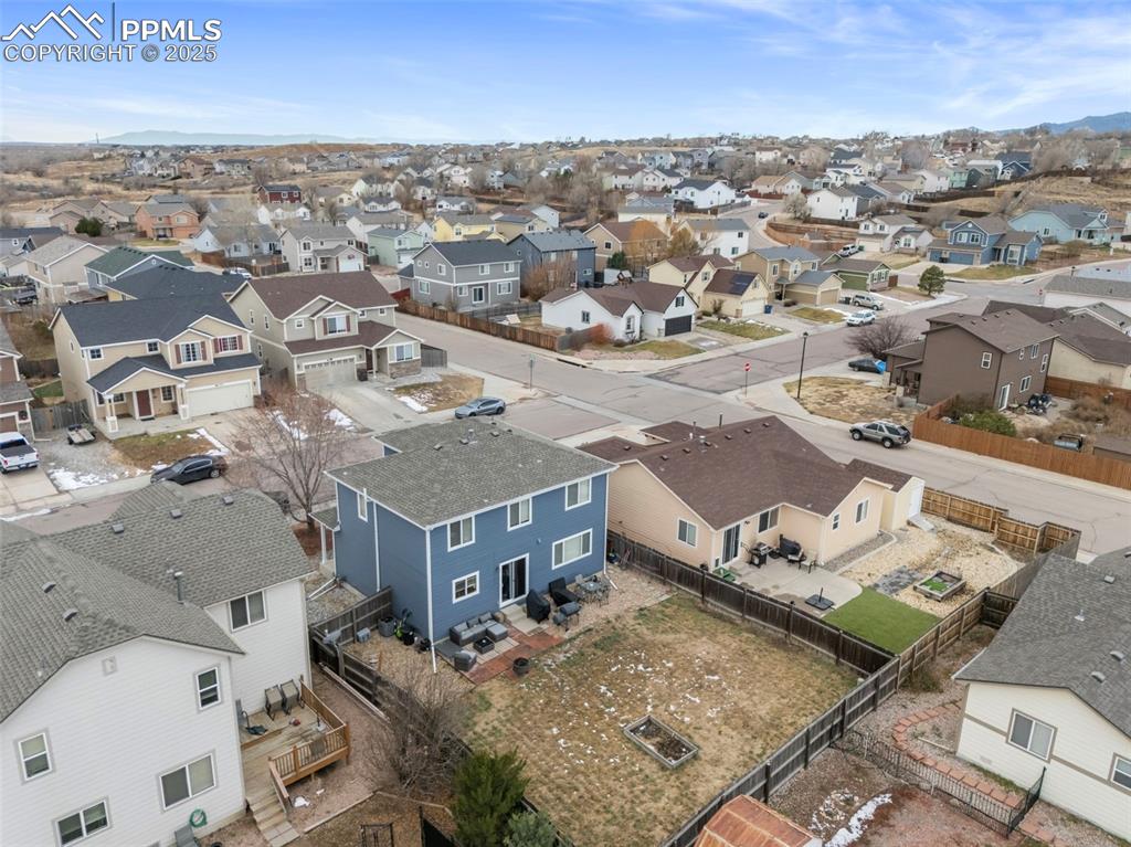 7710 Sistine Lane Fountain, CO 80817 - Photo 31 of 33 an aerial view of residential houses with outdoor space