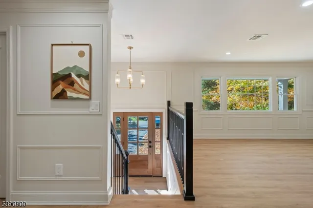 a view of a hallway with interior of the house