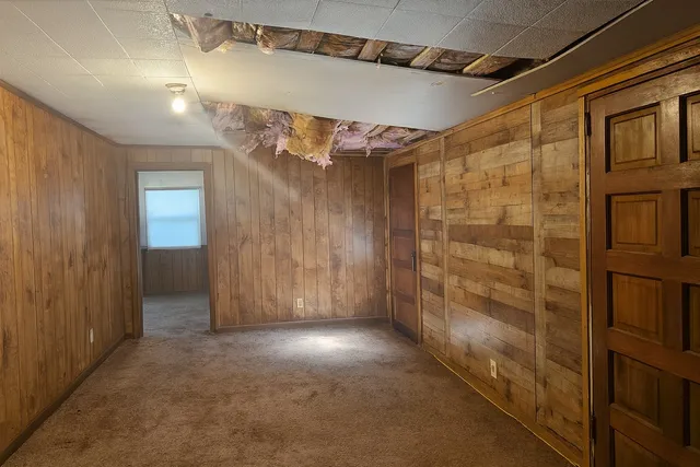 a view of walk in closet with window