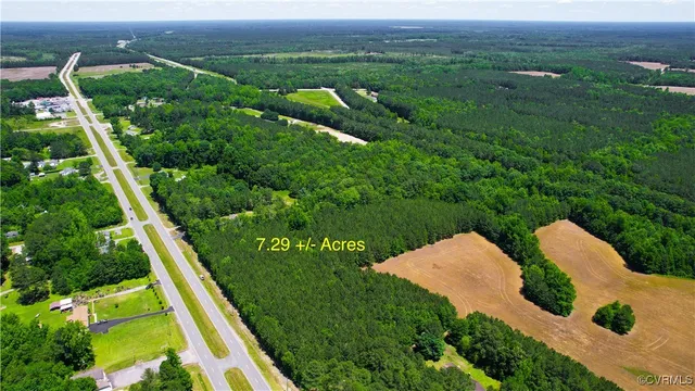 an aerial view of huge green field with lots of green plants in it