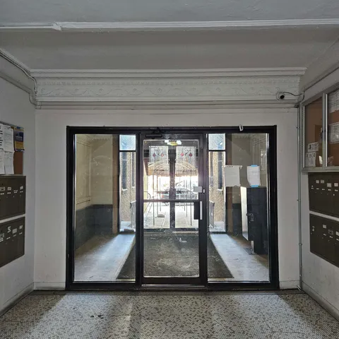 a view of an entryway door