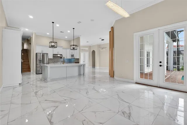 a view of an empty room