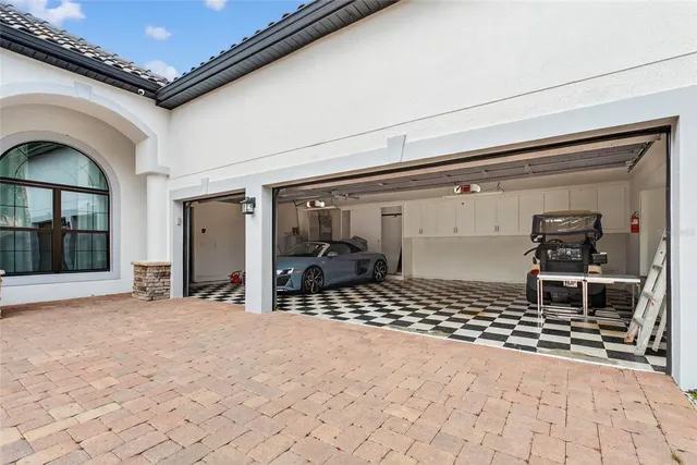 a room with window and furniture