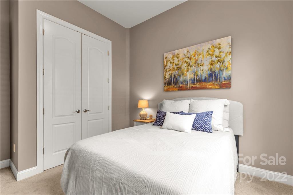 932 Treasure Court Fort Mill, SC 29708 - Photo 16 of 34 a bedroom with a bed and painting on the wall