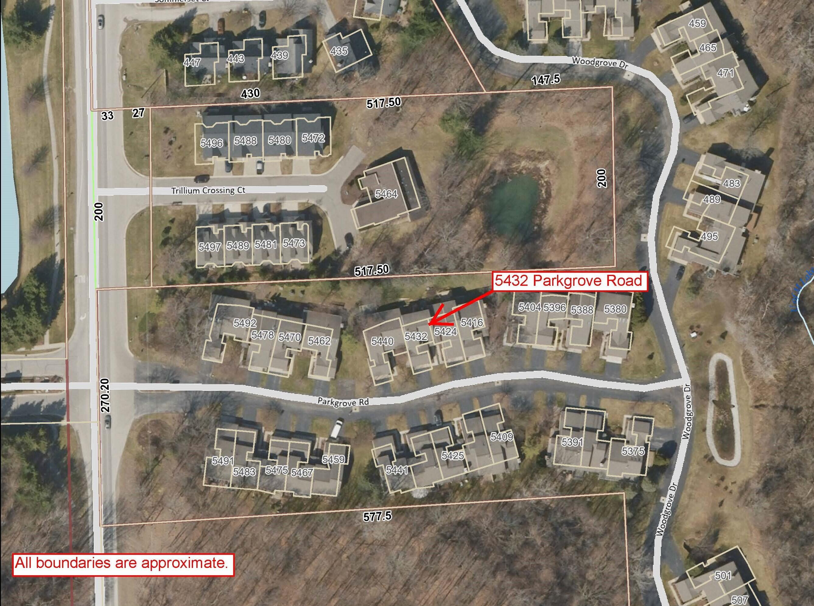 5432 Parkgrove Road Ann Arbor, MI 48103 - Photo 49 of 50 Aerial Map Parkgrove 5432