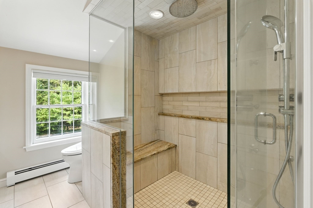 28 Janes Road Boxford, MA 01921 - Photo 12 of 41 a bathroom with a shower and a toilet