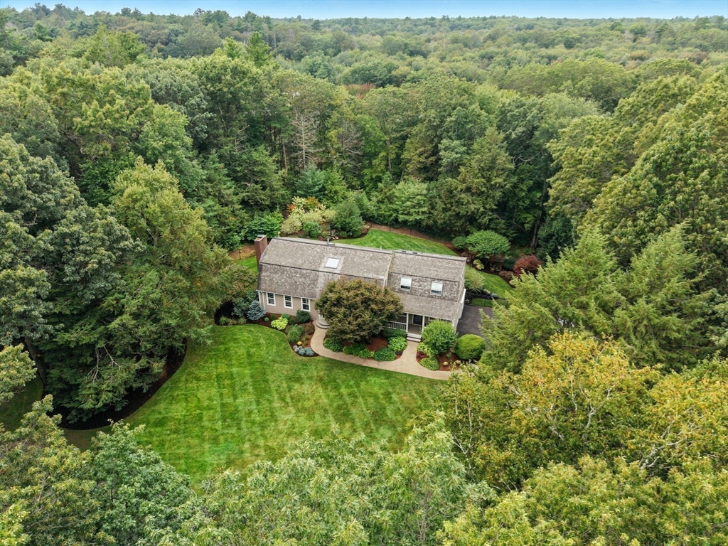 28 Janes Road Boxford, MA 01921 - Photo 35 of 41 an aerial view of a house with a yard