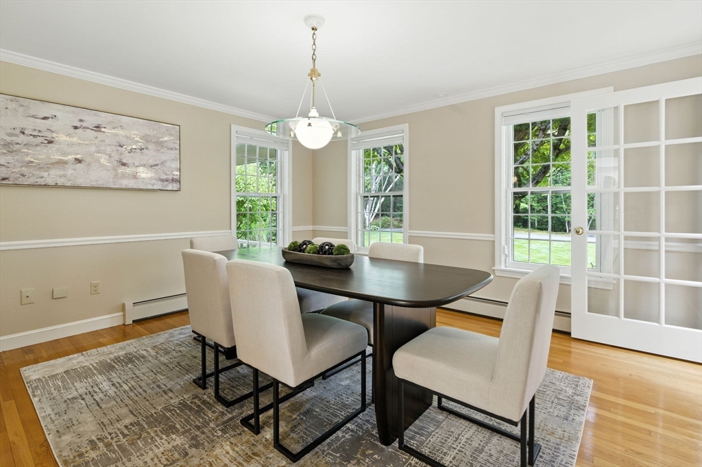 28 Janes Road Boxford, MA 01921 - Photo 5 of 41 a view of a dining room with furniture window and wooden floor