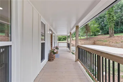 a view of a porch