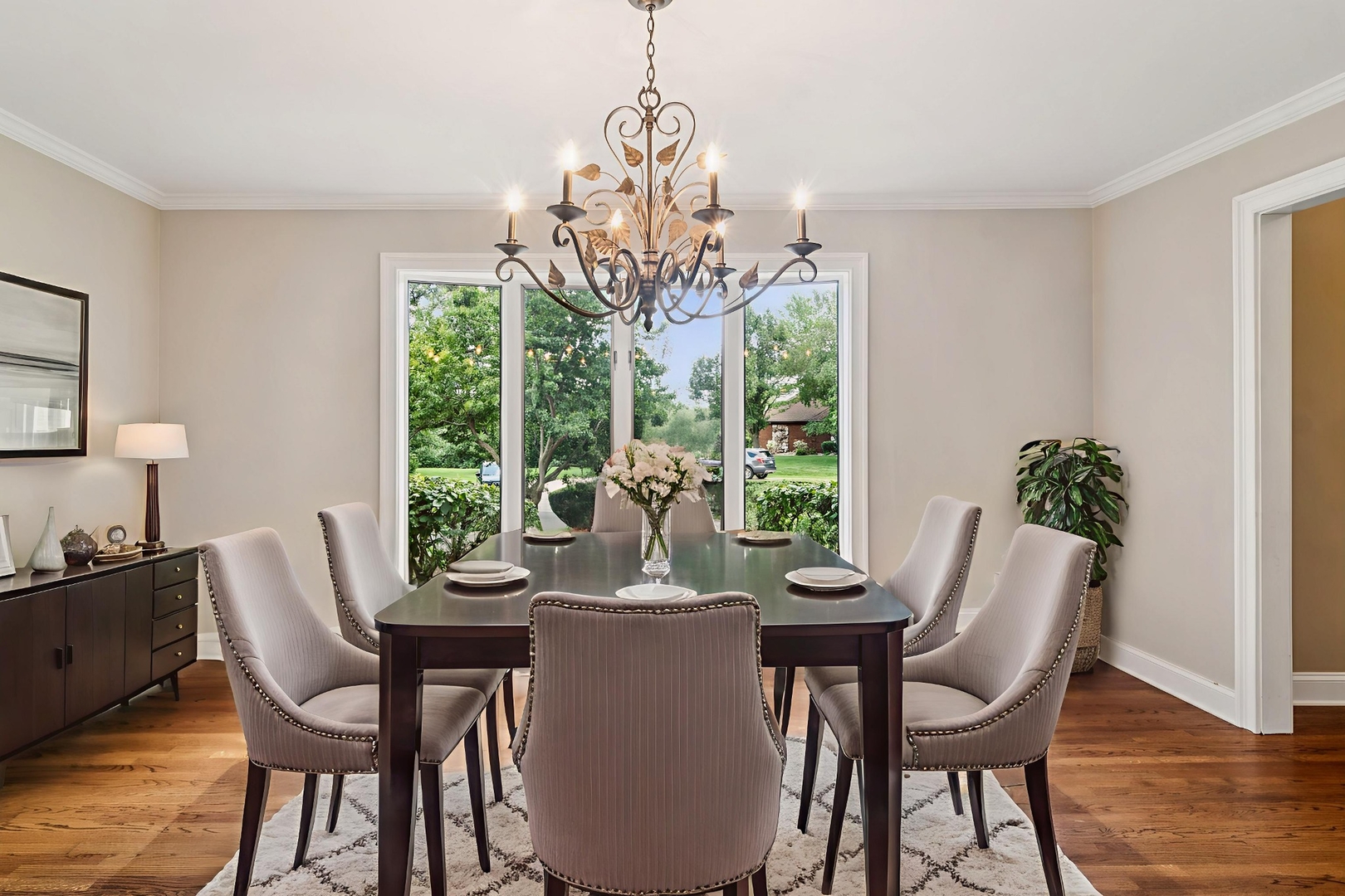 2223 Shetland Road Inverness, IL 60010 - Photo 13 of 40 a view of a dining room with furniture window and outside view