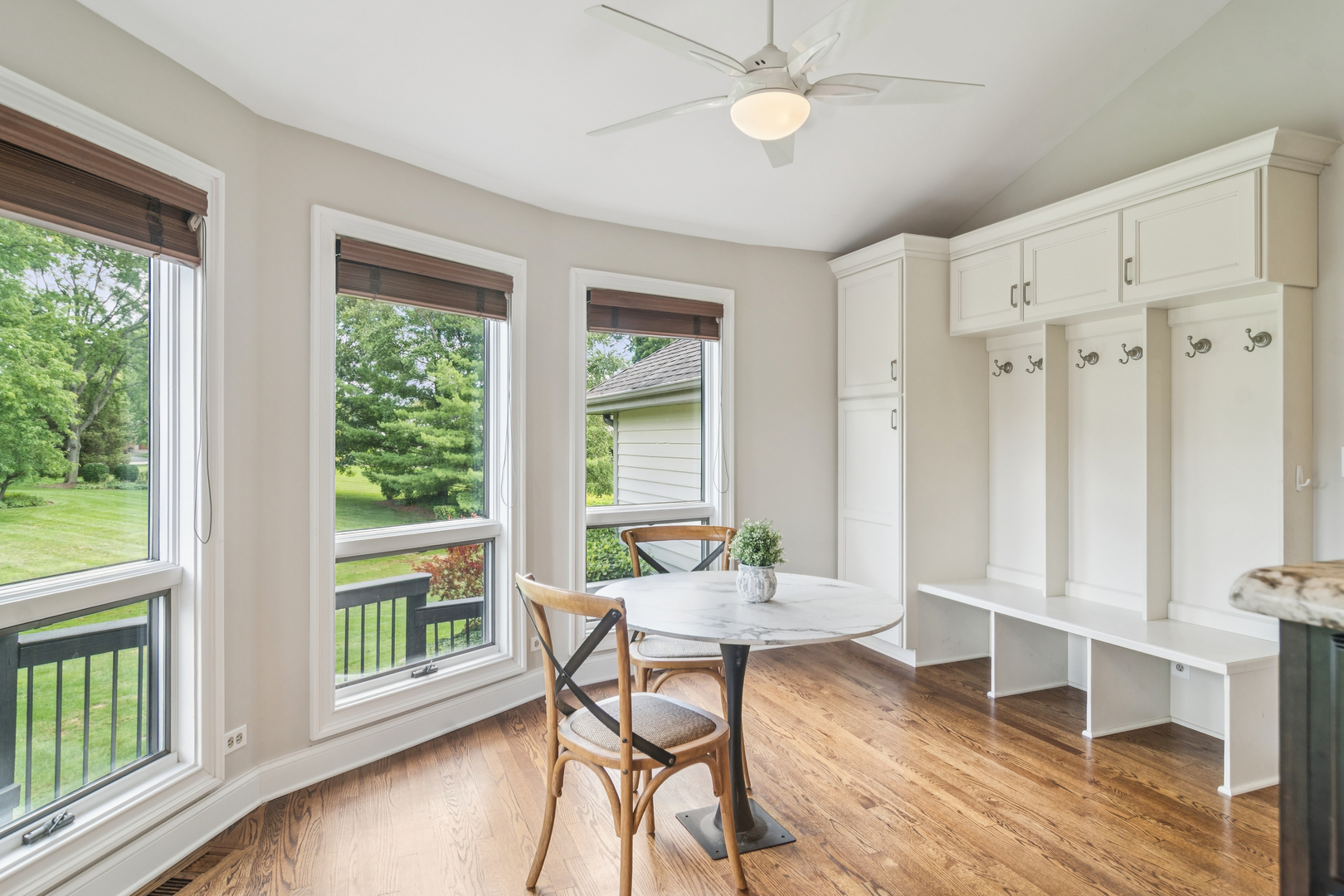 2223 Shetland Road Inverness, IL 60010 - Photo 9 of 40 a workspace with wooden floor and a window