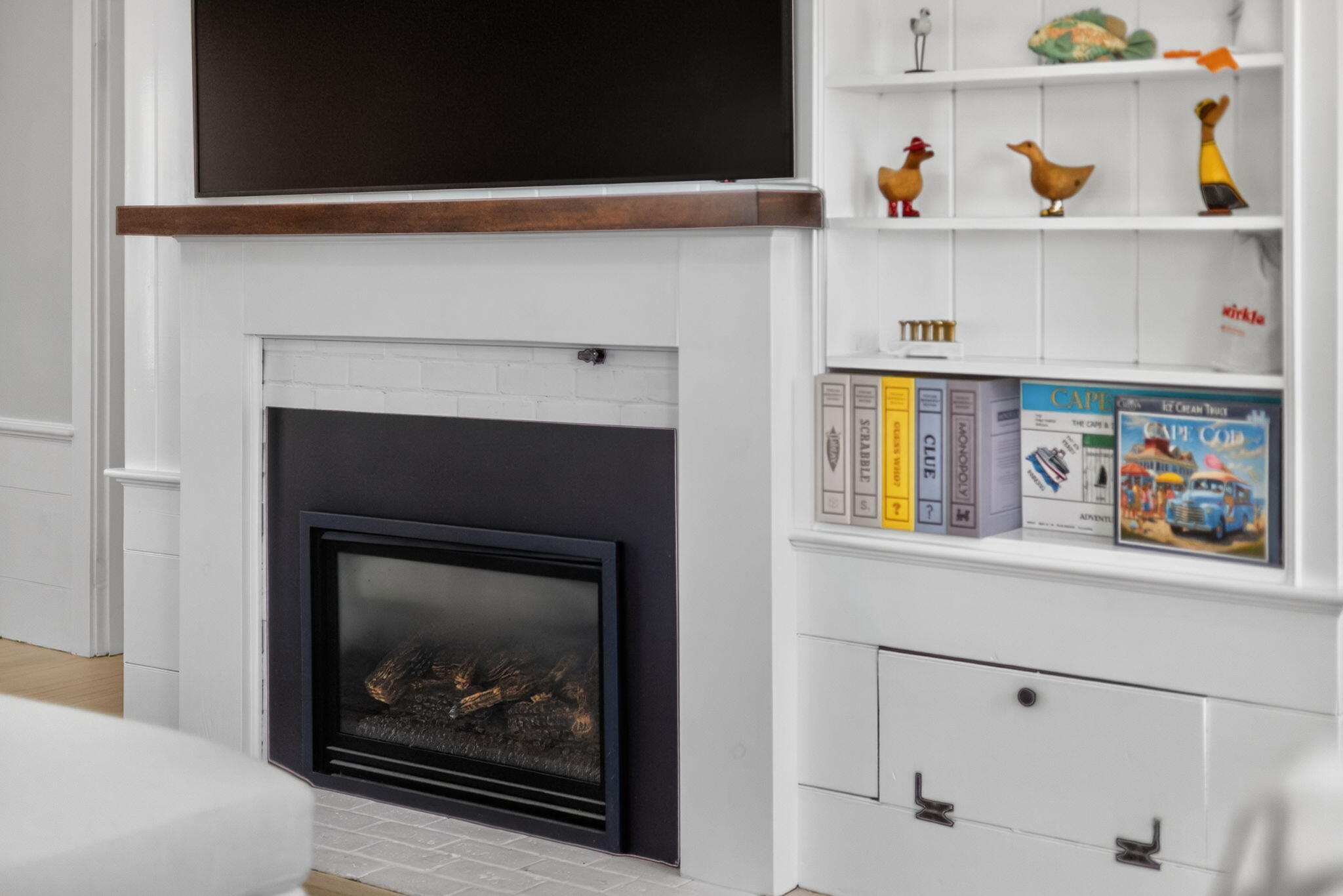 15 Beach Pine Road Dennis Port, MA 02639 - Photo 28 of 58 LR Fireplace & Built-ins
