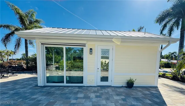 a view of a entryway door front of house