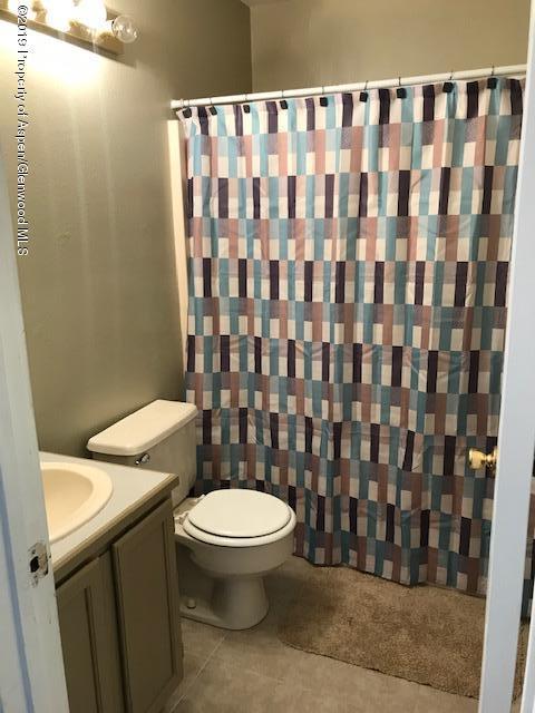 520 Elm Court Rifle, CO 81650 - Photo 33 of 37 a white toilet sitting next to a shower curtain